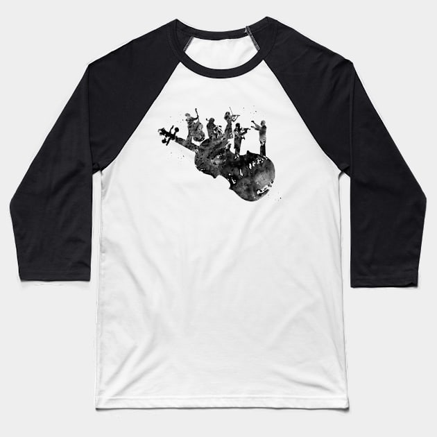 Orchestra Baseball T-Shirt by erzebeth